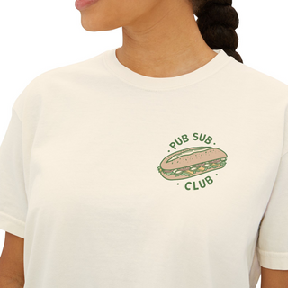 Pub Sub Club - Color Boxy Tee: Ivory / S