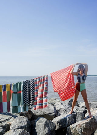 LATTICE TURKISH TOWEL / RUM PUNCH: Bath Towel