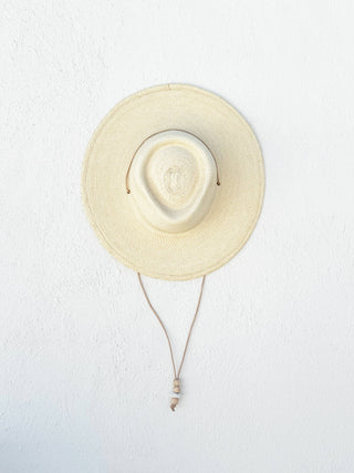 Desert Sun Hat - Natural Guatemalan Palm Leaf: 55cm