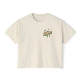 Pub Sub Club - Color Boxy Tee: Ivory / S