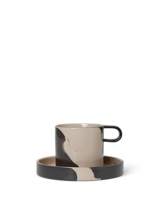 Inlay Cup with Saucer