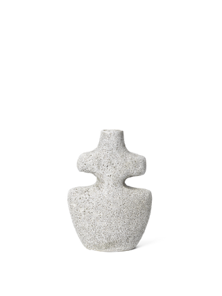 Yara Candle Holder Grey Pumice