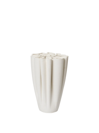 Dedali Vase H25 | Off White