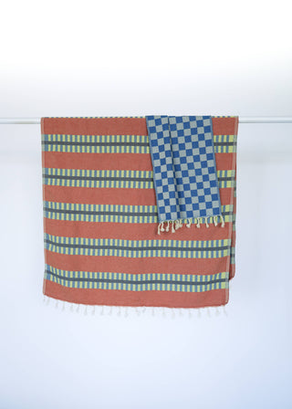 LATTICE TURKISH TOWEL / RUM PUNCH: Bath Towel