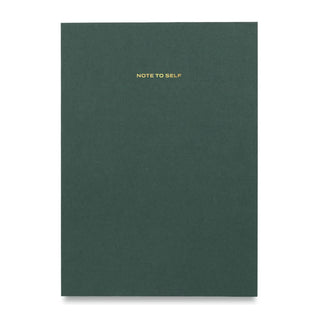 Green Note To Self Journal: Green