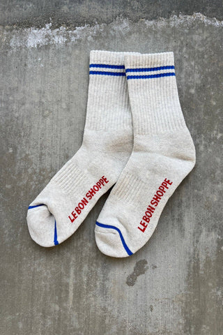 Boyfriend Socks: Milk