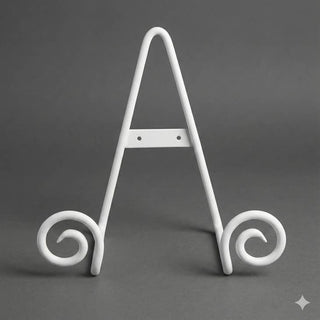 White Deep Swirl Easel