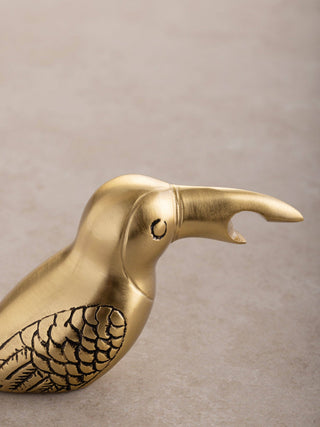 Goldie Bird Brass Bottle Opener