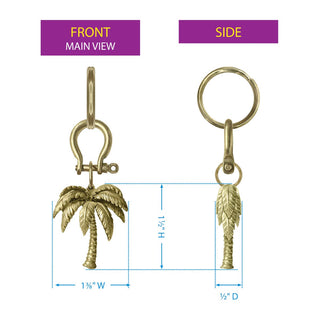 Palm Tree Key Chain