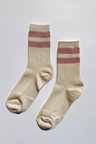 Her Varsity Socks : Rose