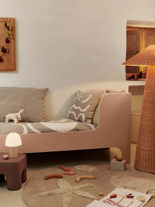 Ferm Living | Kove Applique Quilted Blanket (Tan/Cashmere)