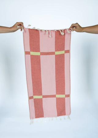 FENCE TURKISH TOWEL / ROSE: Bath Towel