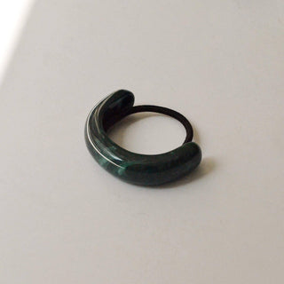 Wide Arch Acrylic Ponytail Hair Tie | Green