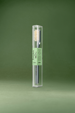Capri Medium Natural Bristles Toothbrush by Lavorati a Mano: Navy