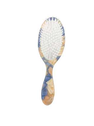 Hand-painted Spiral Shell Amazing Hair Day Brush | Eco-Friendly