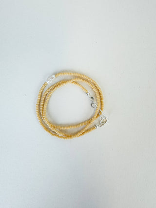 The Khadi Necklace Butter Yellow: Gold-Fill / 15"