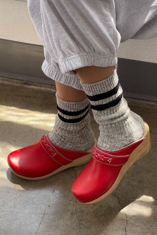 Cottage Varsity Socks: Flax Varsity