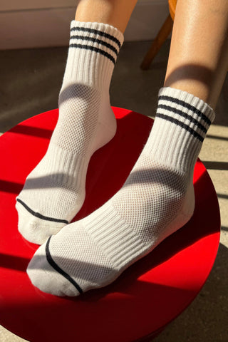 Girlfriend Socks: Egret