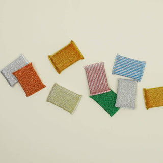 LUREX SPONGES - SET OF 3 - BLUE/GOLD/SILVER
