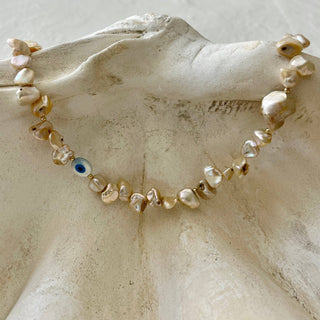 Kata Pearl Evil Eye Protection Necklace