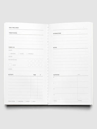 Travel Notebook | Pocket Plus: Daily Wellness | Smoked Salt
