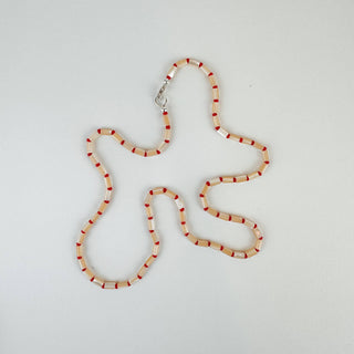 The Karo Necklace Red: 16" / Sterling Silver