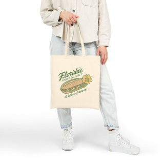 Pub Sub Club Color Canvas Tote: Natural / 15" x 16"