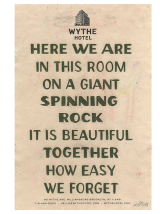A Giant Spinning Rock - Art Print by Lordcowboy