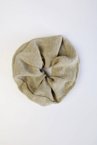 Raw Silk Naturally Dyed Hair Scrunchies: Terra Cotta