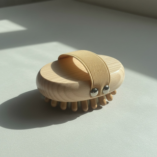 Bamboo Lymphatic Drainage Massage Brush | Body Sculpting