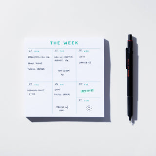 Small Weekly Desk Planner Notepad