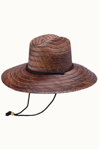 Straw Lifeguard Hat with Adjustable Chin Cord