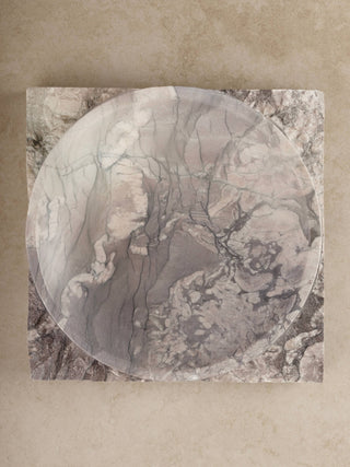 Shayne Sculpted Onyx Centerpiece Bowl: Hazel Brown Onyx