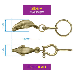 Manatee Key Chain