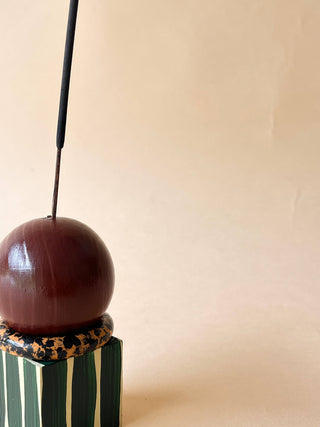 Wooden Incense Holder - CERCEAU: Cherry Red