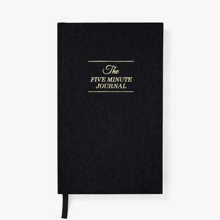 The Five Minute Journal Black - Daily Guided Gratitude