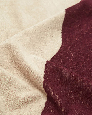 Burgundy Bone Towel