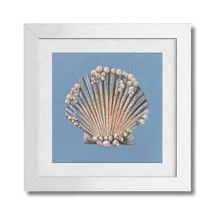 Pearl Scallop Art Print: 6x6"
