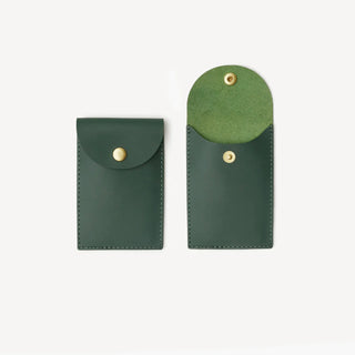 Minor History The Biggie Leather Card Case - Green