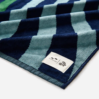 Slowtide - Hideout Woven Towel (Deep Pacific)