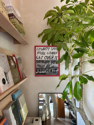 Might As Well - Art Print by Lordcowboy RED FRAME