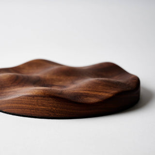 TOPO Round Tray: Walnut