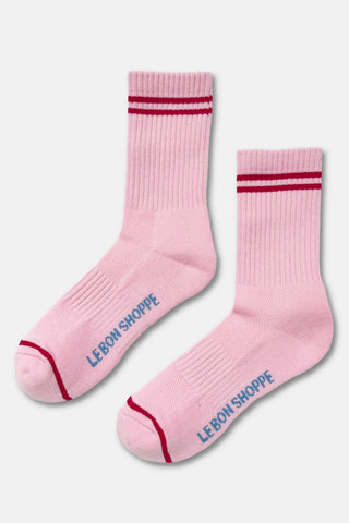 Boyfriend Socks : Amour Pink