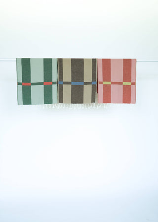 FENCE TURKISH TOWEL / ROSE: Bath Towel