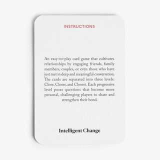 Get Closer Cards | Conversation Starters