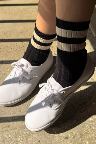 Her Varsity Socks: Black