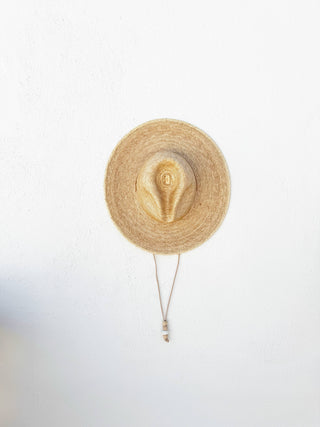 Desert Dome Hat - Golden Guatemalan Palm Leaf: 56cm