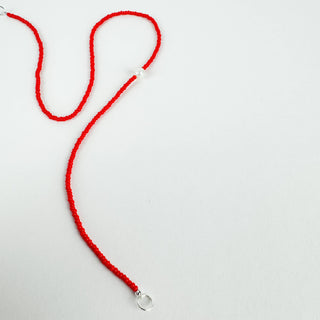 The Khadi Necklace - Red: 15" / Gold Filled