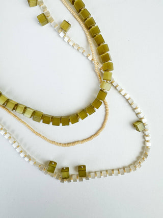 The Khadi Necklace Butter Yellow: Gold-Fill / 15"