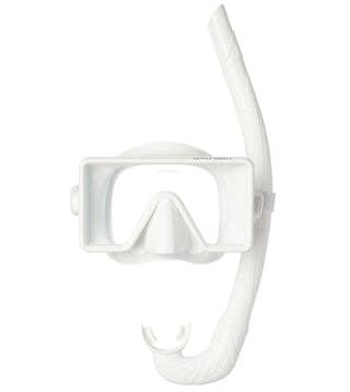 Barbados Dive Mask + Snorkel - WHITE